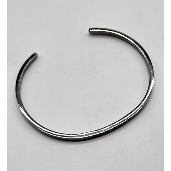 Mantraband JUST RUN Stainless Steel Cuff Bracelet - Picture 3 of 5